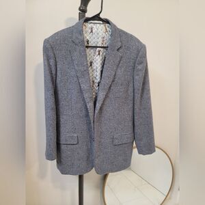 Dormeuil Suit Blazer Mens 42 Blue Luxury Bespoke